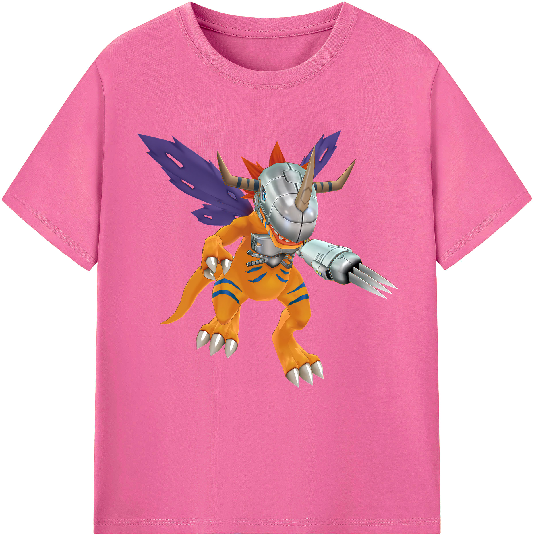 （画像用） Digimon デジタルモンスター/デジモン レディースカジュアルプリントTシャツ（綿100％）